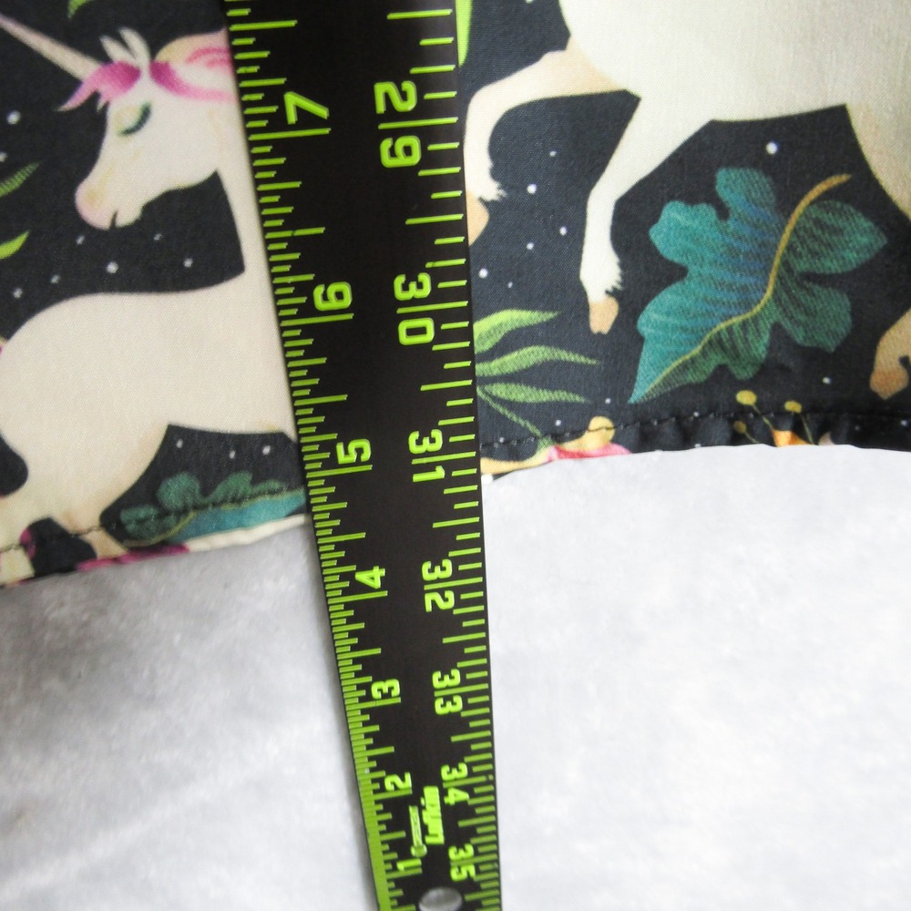 WESC Unicorn Floral Button Up Shirt Mens Medium Short Sleeve Party Top - Picture 6 of 10